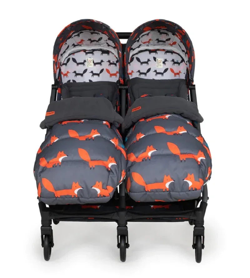 Cosatto CT5359 Woosh Double Charcoal Mr. Fox беб.кол. за близнаци by Cosatto