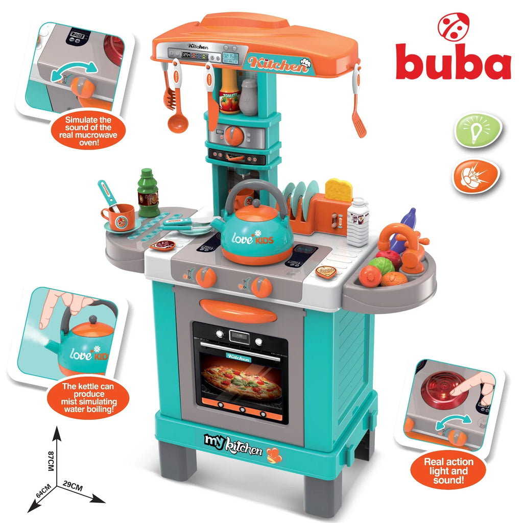 Детска индукционна кухня с чайник Buba 008-939А, Синя by Buba