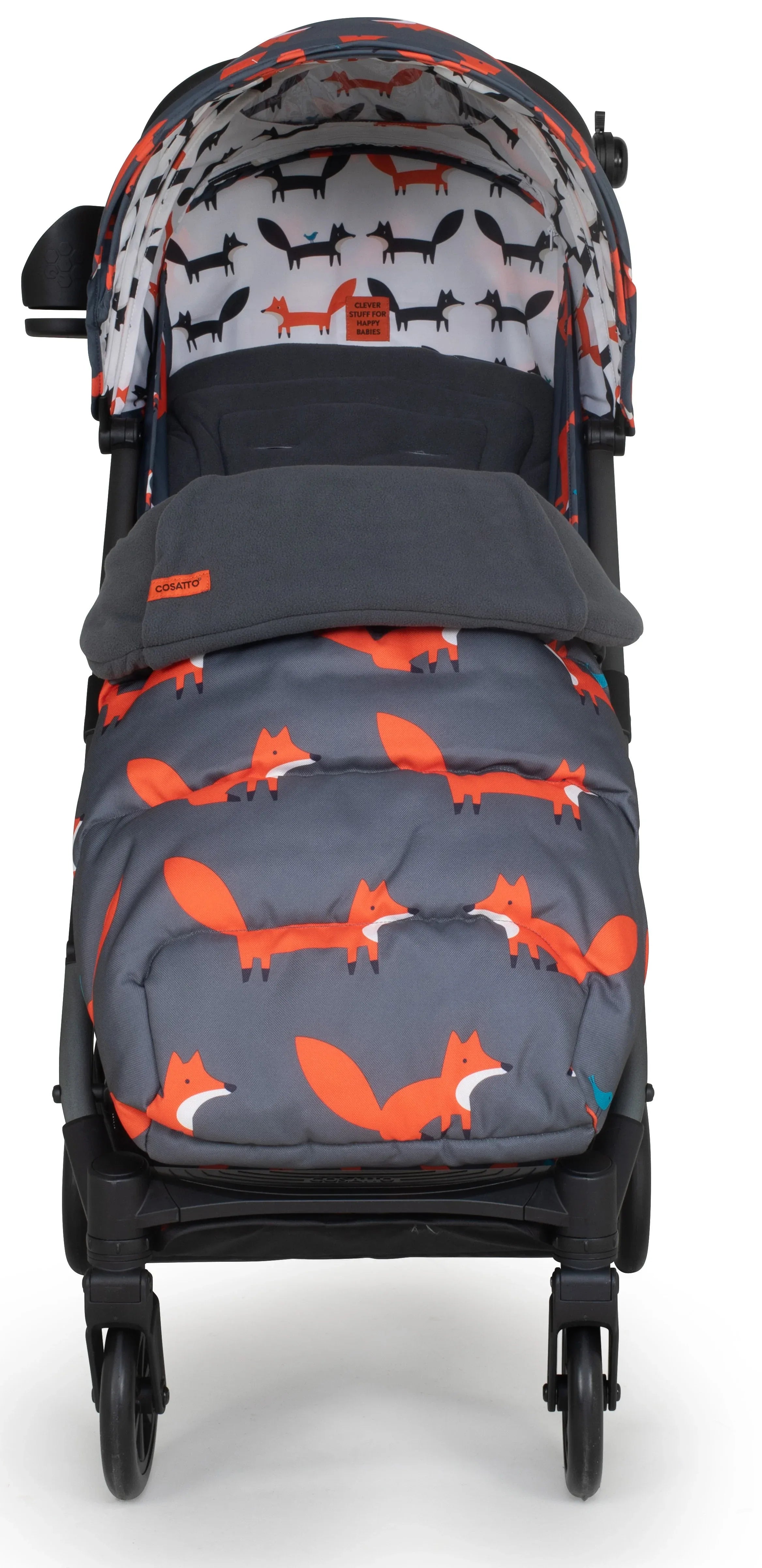 Cosatto CT5056 Woosh 3 Charcoal Mister Fox BB бебешка количка by Cosatto
