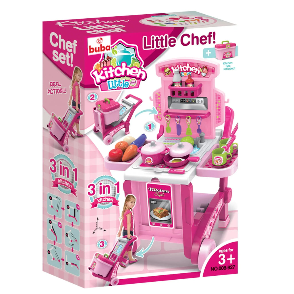 Детска кухня Buba Kitchen little Chef 008-927, Розова by Buba