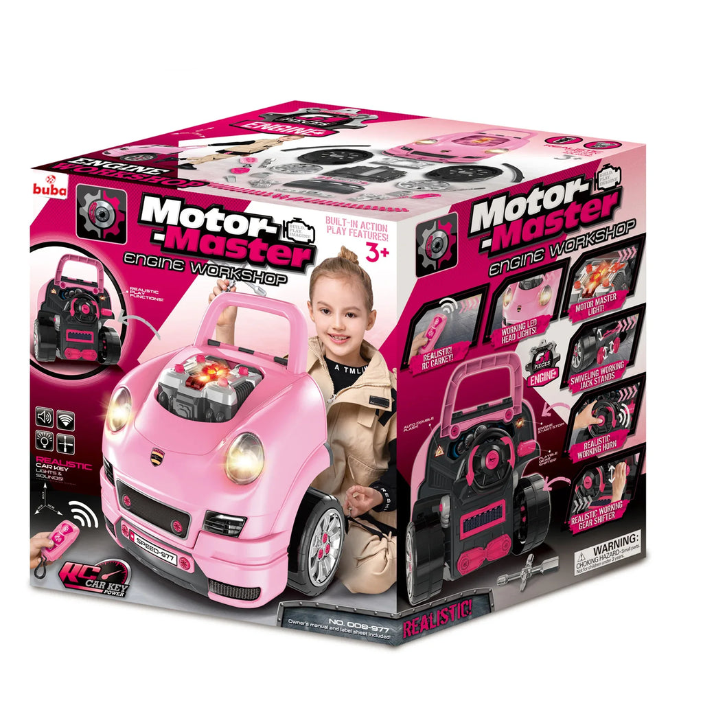 Детски комплект Motor Masters 008-977 розов by Buba