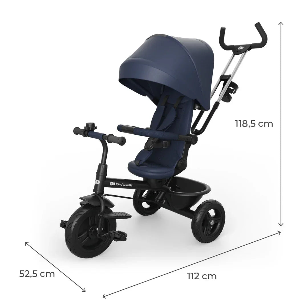 KinderKraft ASTON 2 PLUS триколка СИНЯ by KinderKraft