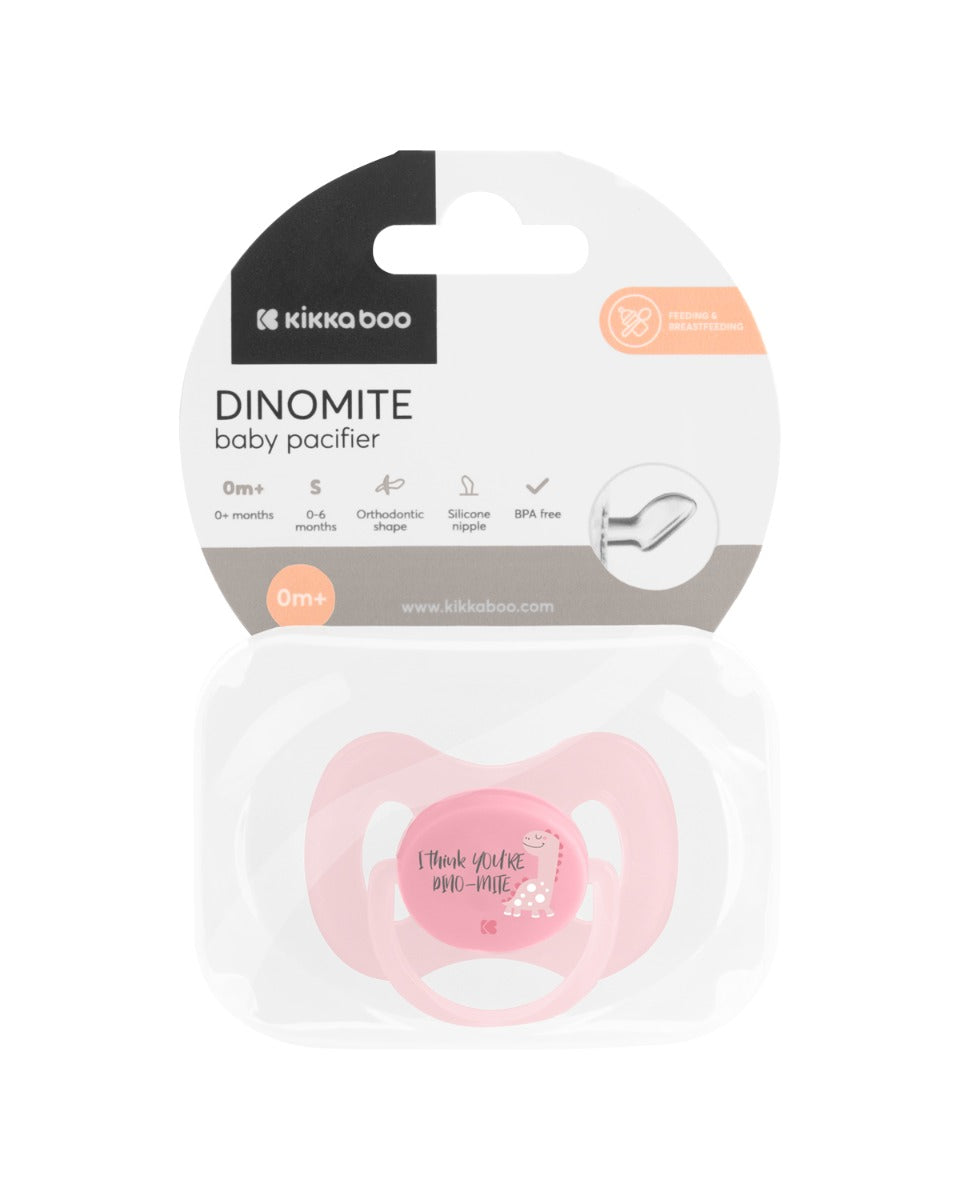Залъгалка 0-6м Dinomite Pink by Kikkaboo