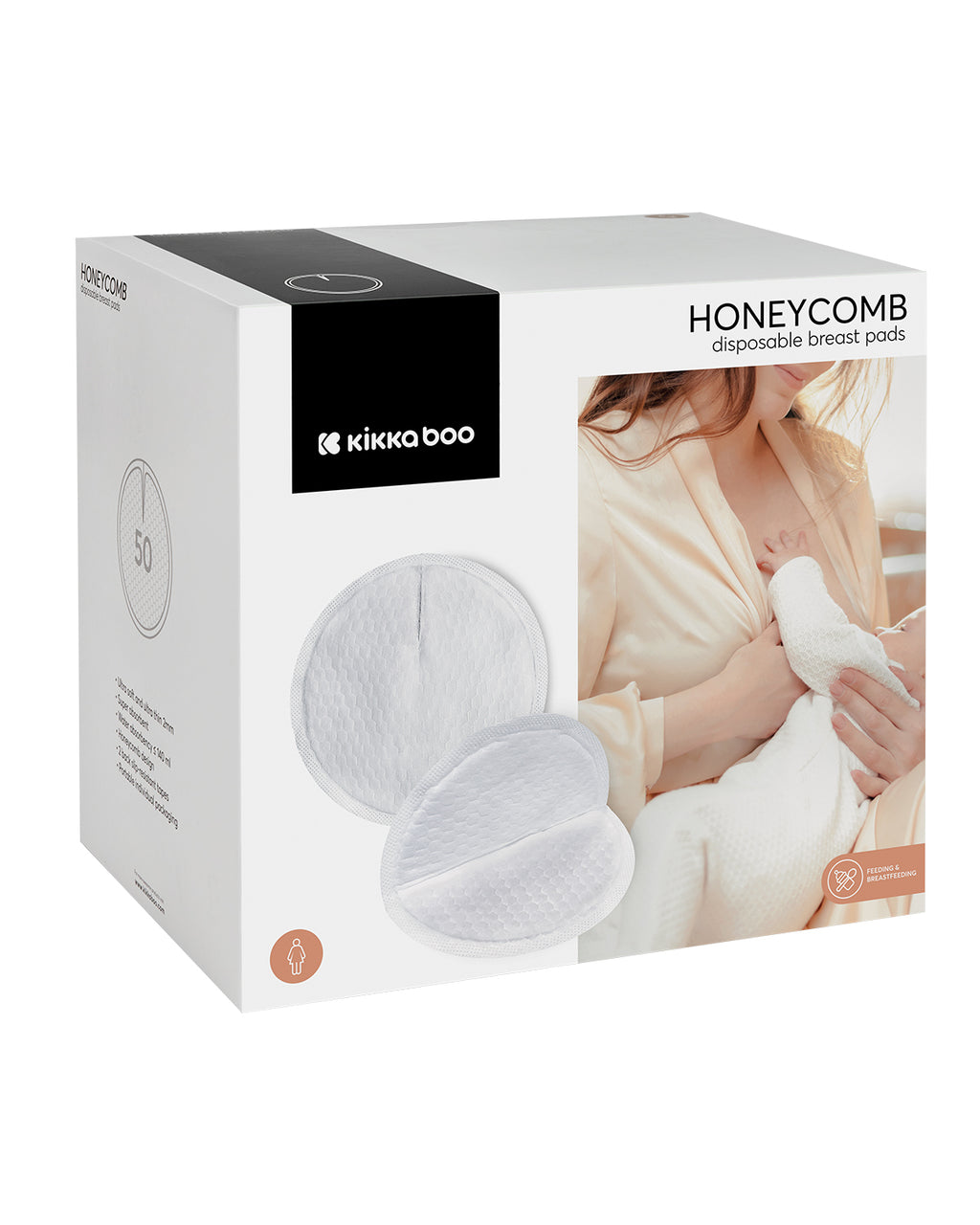 Подплънки за гърди еднократни Honeycomb 50 бр. by Kikkaboo
