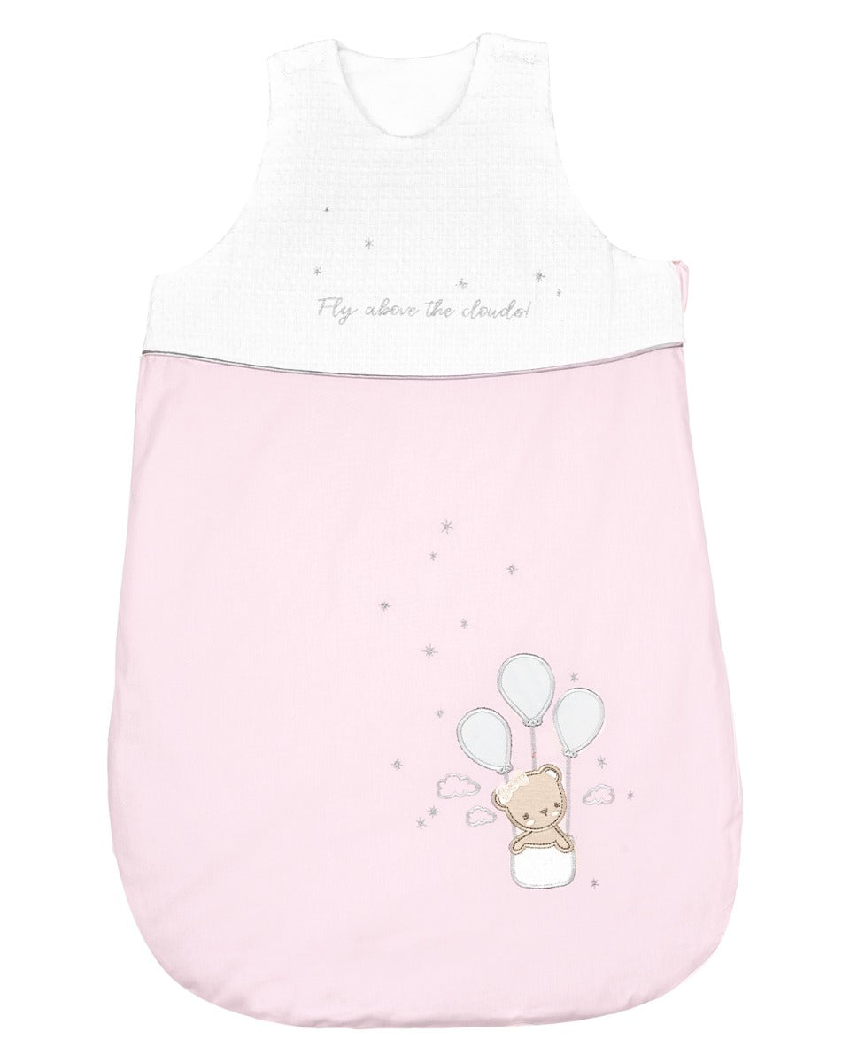 Зимен спален чувал с бродерия 0-6 месеца Dream Big Pink by Kikkaboo