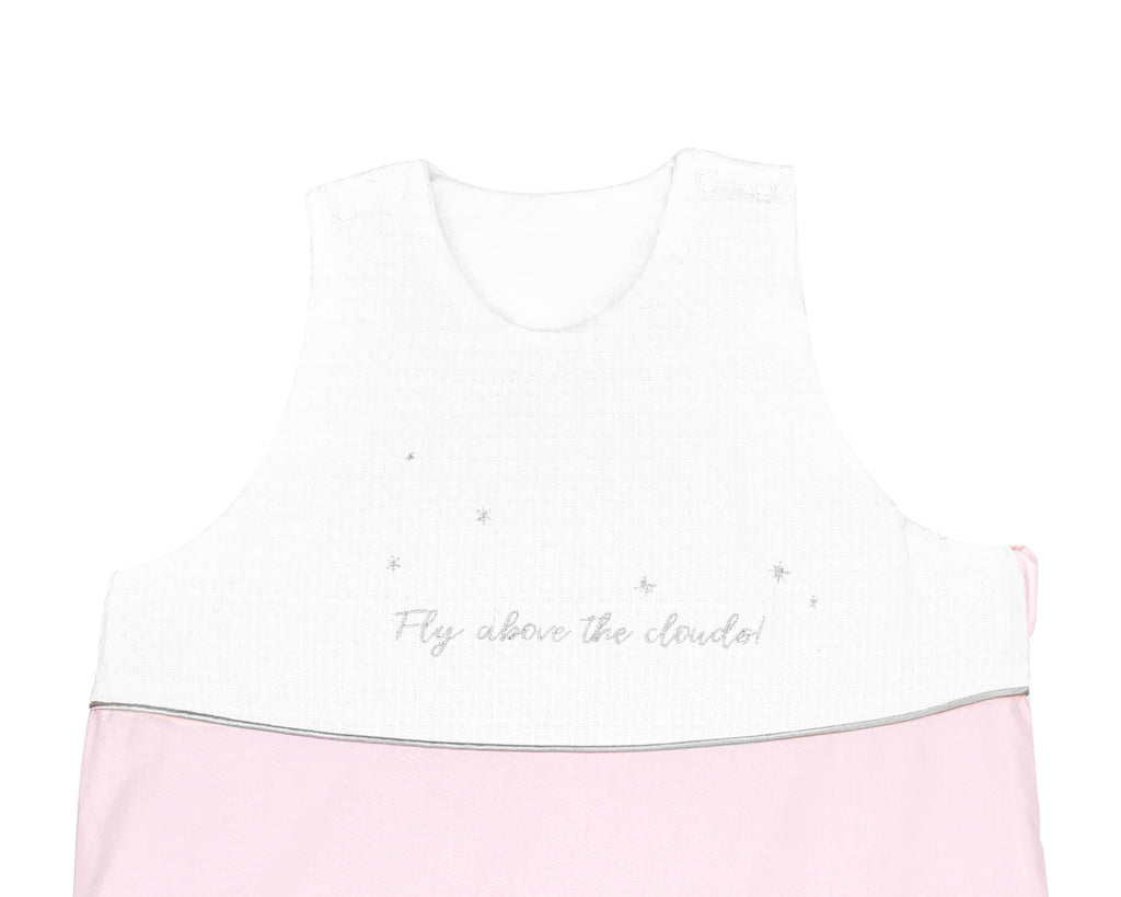 Зимен спален чувал с бродерия 0-6 месеца Dream Big Pink by Kikkaboo