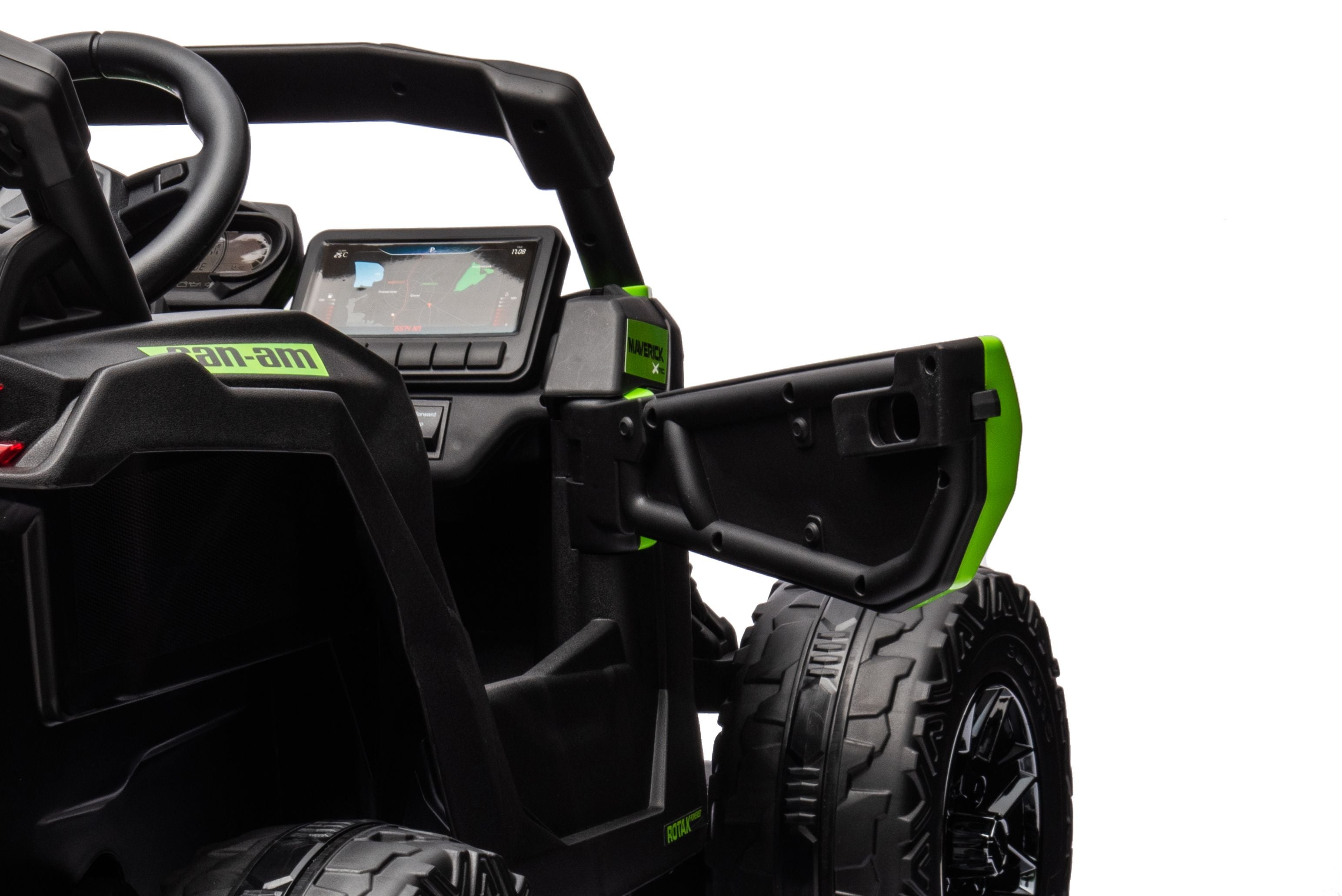 Акумулаторна кола Licensed Can Am Maverick UTV Green by Kikkaboo