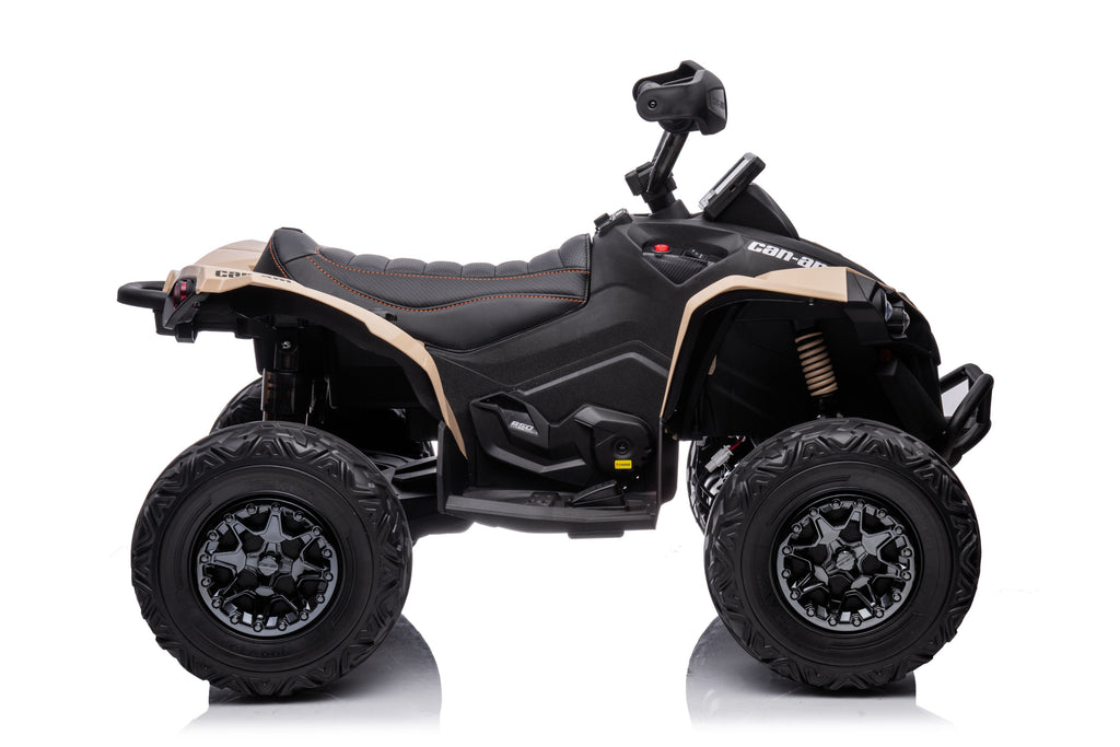 Акумулаторна кола Licensed Can AM Renegade ATV Khaki by Kikkaboo