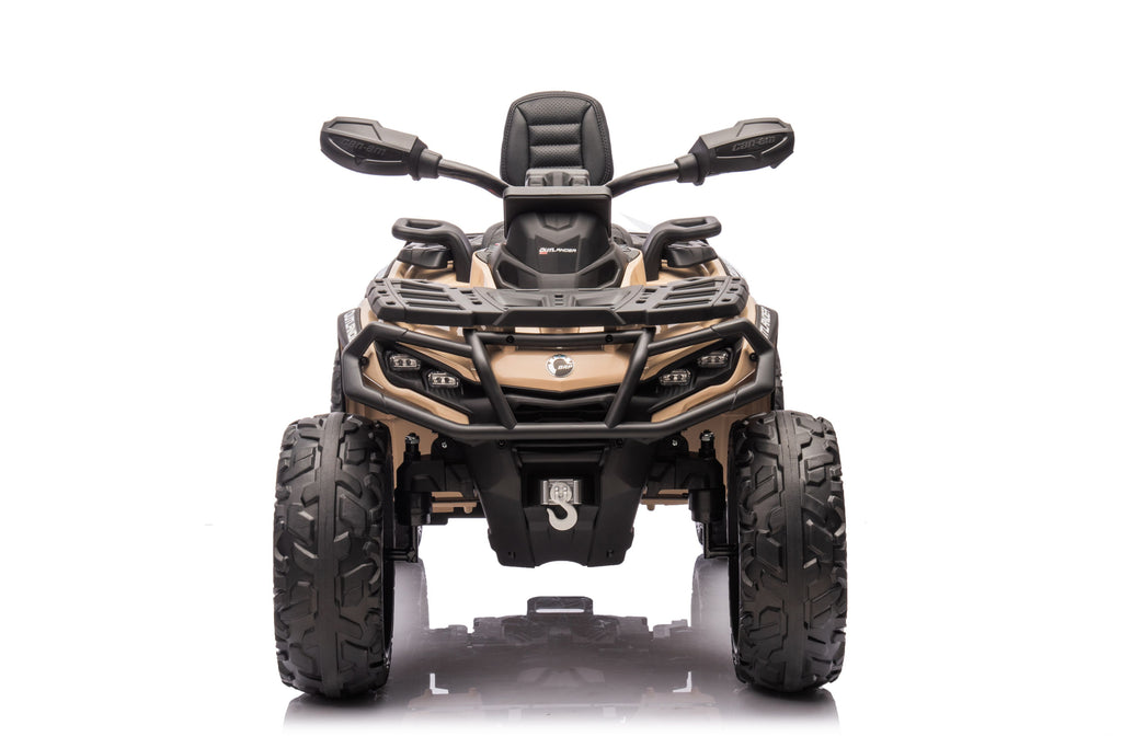 Акумулаторна кола Licensed Can Am Outlander ATV Khaki by Kikkaboo
