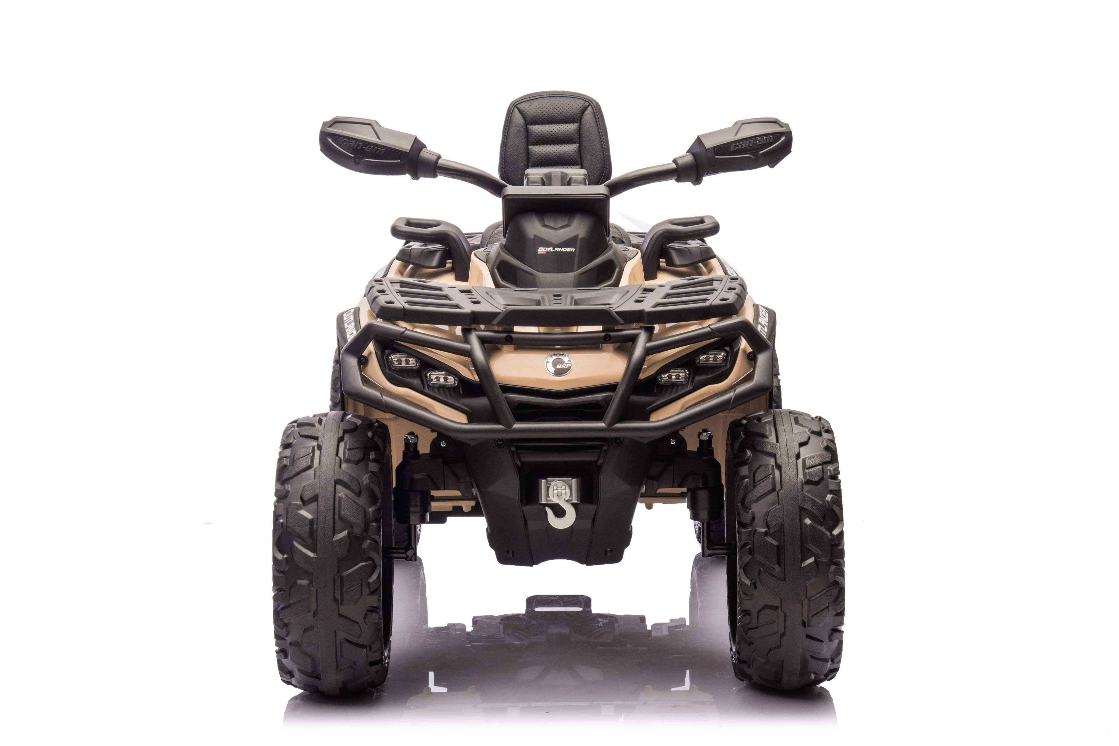 Акумулаторна кола Licensed Can Am Outlander ATV Khaki by Kikkaboo