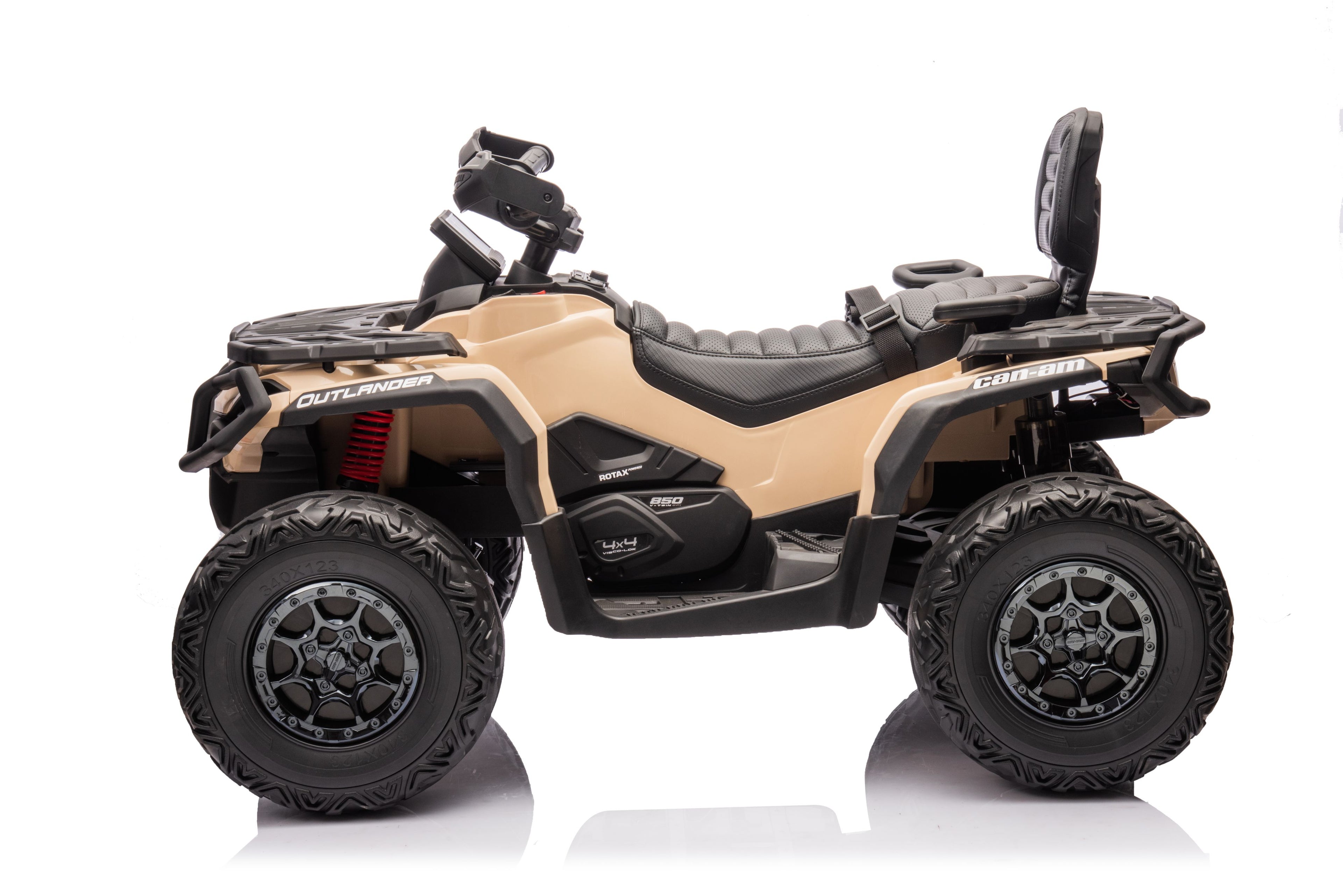 Акумулаторна кола Licensed Can Am Outlander ATV Khaki by Kikkaboo
