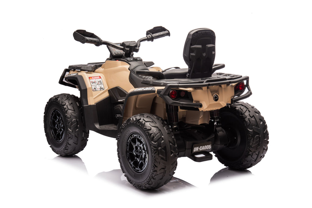 Акумулаторна кола Licensed Can Am Outlander ATV Khaki by Kikkaboo