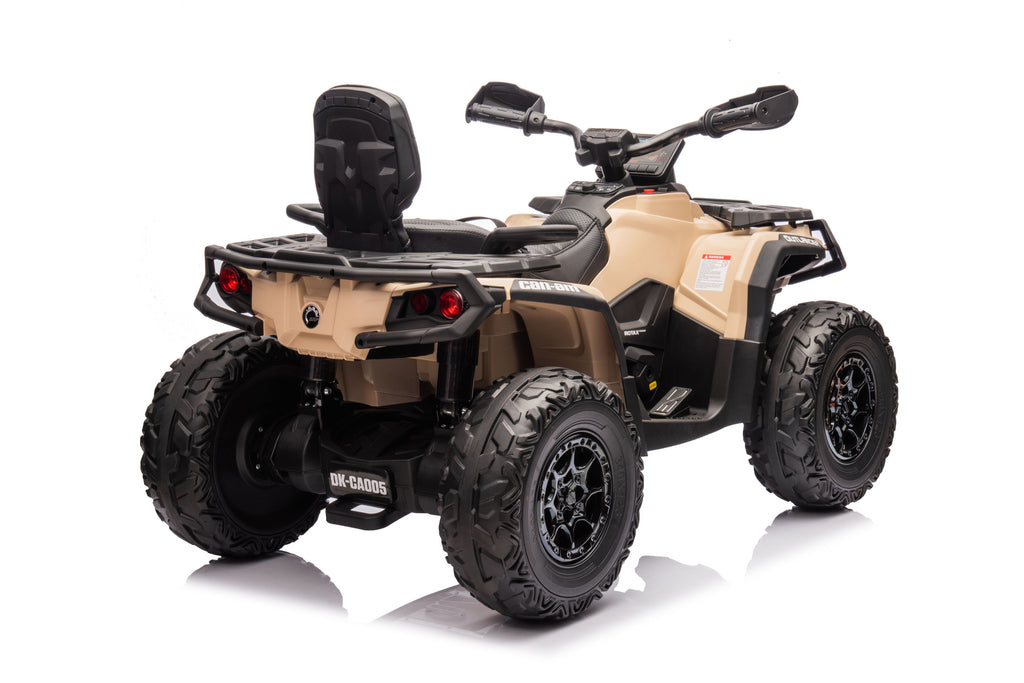 Акумулаторна кола Licensed Can Am Outlander ATV Khaki by Kikkaboo