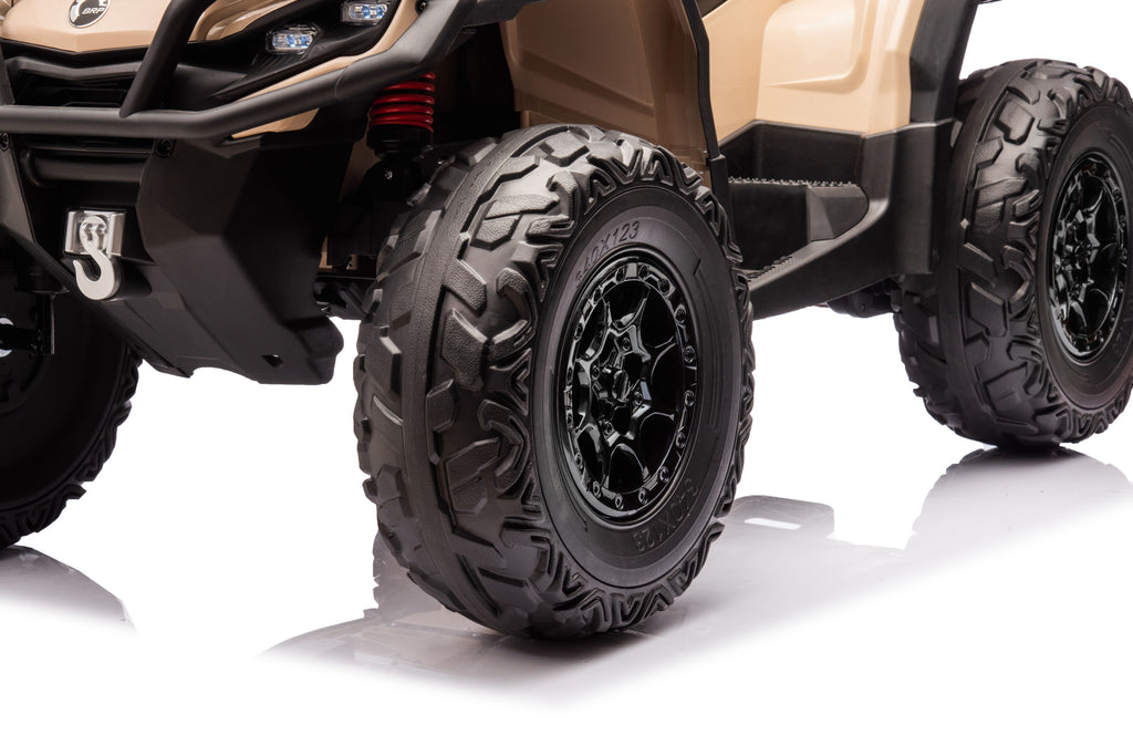 Акумулаторна кола Licensed Can Am Outlander ATV Khaki by Kikkaboo