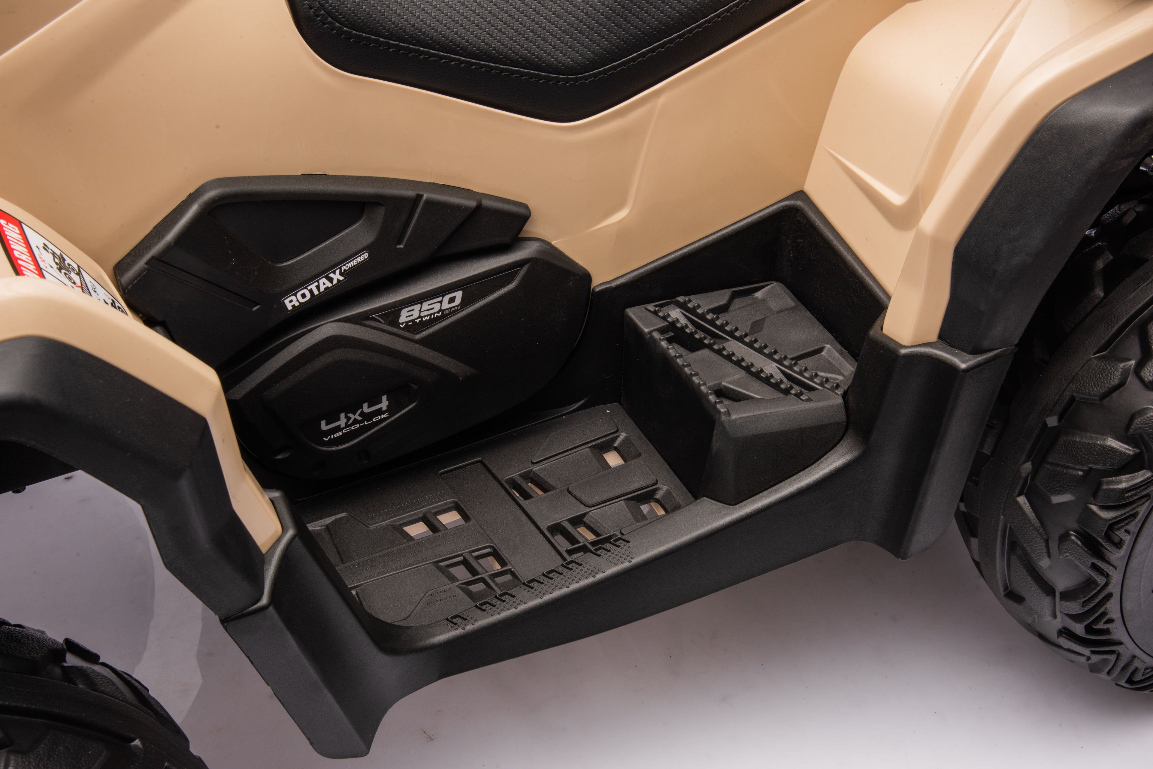 Акумулаторна кола Licensed Can Am Outlander ATV Khaki by Kikkaboo