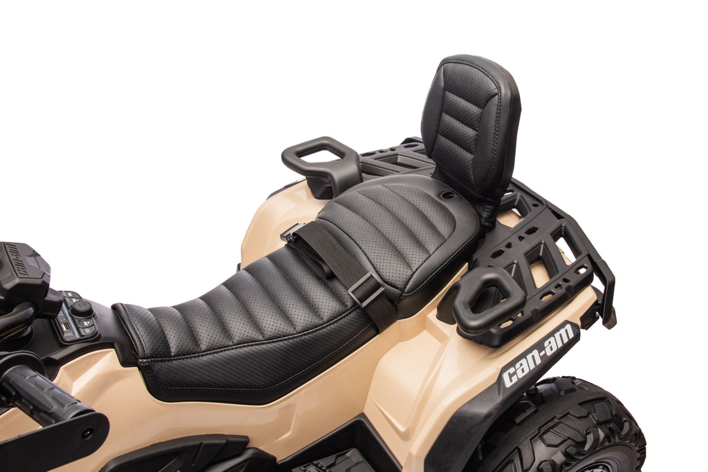 Акумулаторна кола Licensed Can Am Outlander ATV Khaki by Kikkaboo