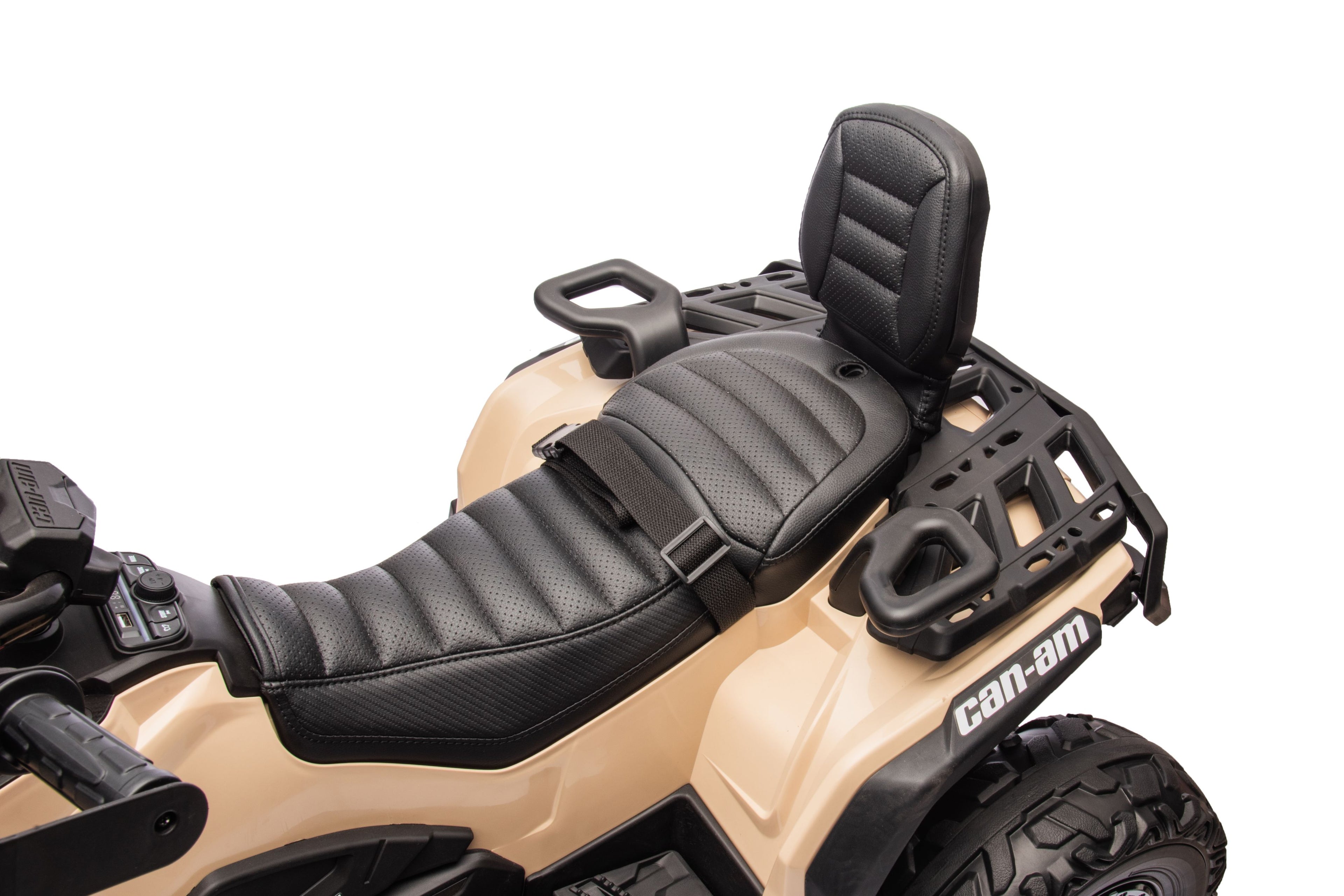 Акумулаторна кола Licensed Can Am Outlander ATV Khaki by Kikkaboo