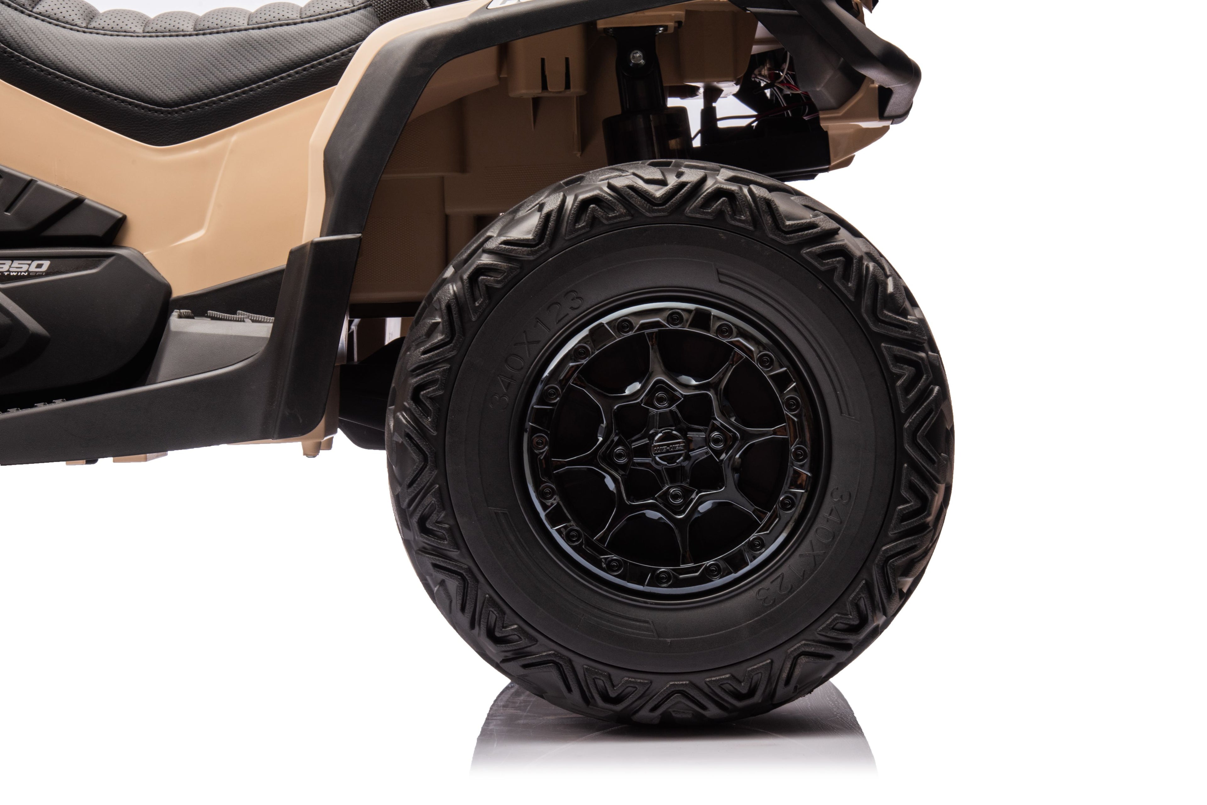 Акумулаторна кола Licensed Can Am Outlander ATV Khaki by Kikkaboo
