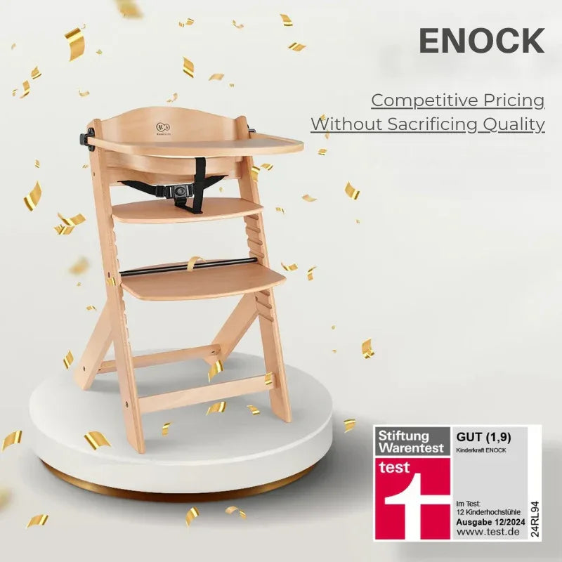 KinderKraft столче за хранене ENOCK BEIGE by KinderKraft