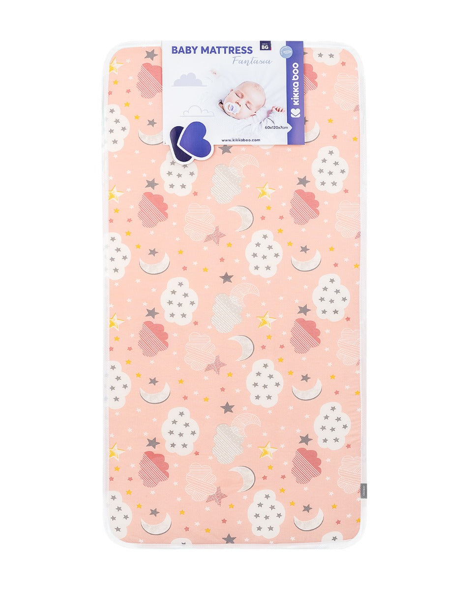 Матрак Fantasia 60x120x7см Clouds Peach by Kikkaboo