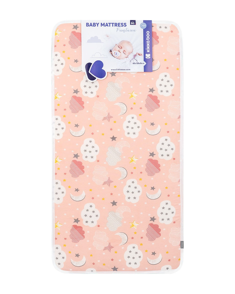 Матрак Fantasia 60x120x9см Clouds Peach by Kikkaboo