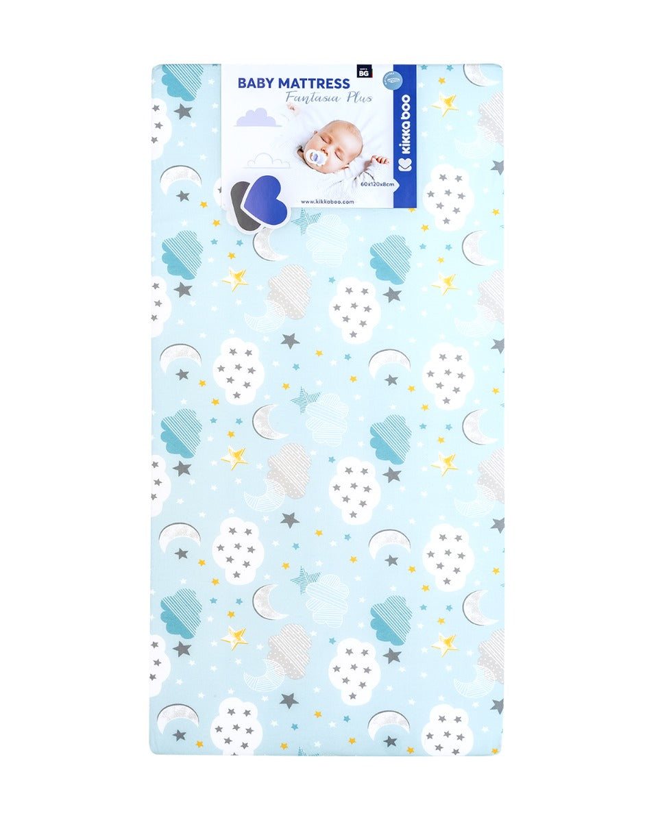 Матрак Fantasia Plus 60x120x8см Clouds Blue by Kikkaboo