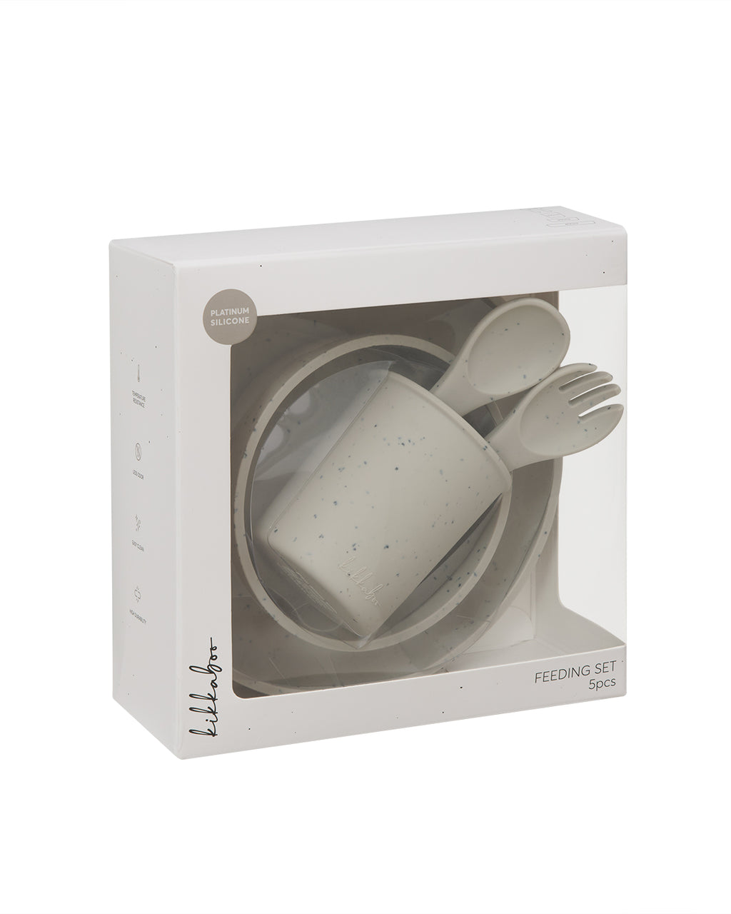 Сет за хранене 5 части Platinum Silicone Sand by Kikkaboo