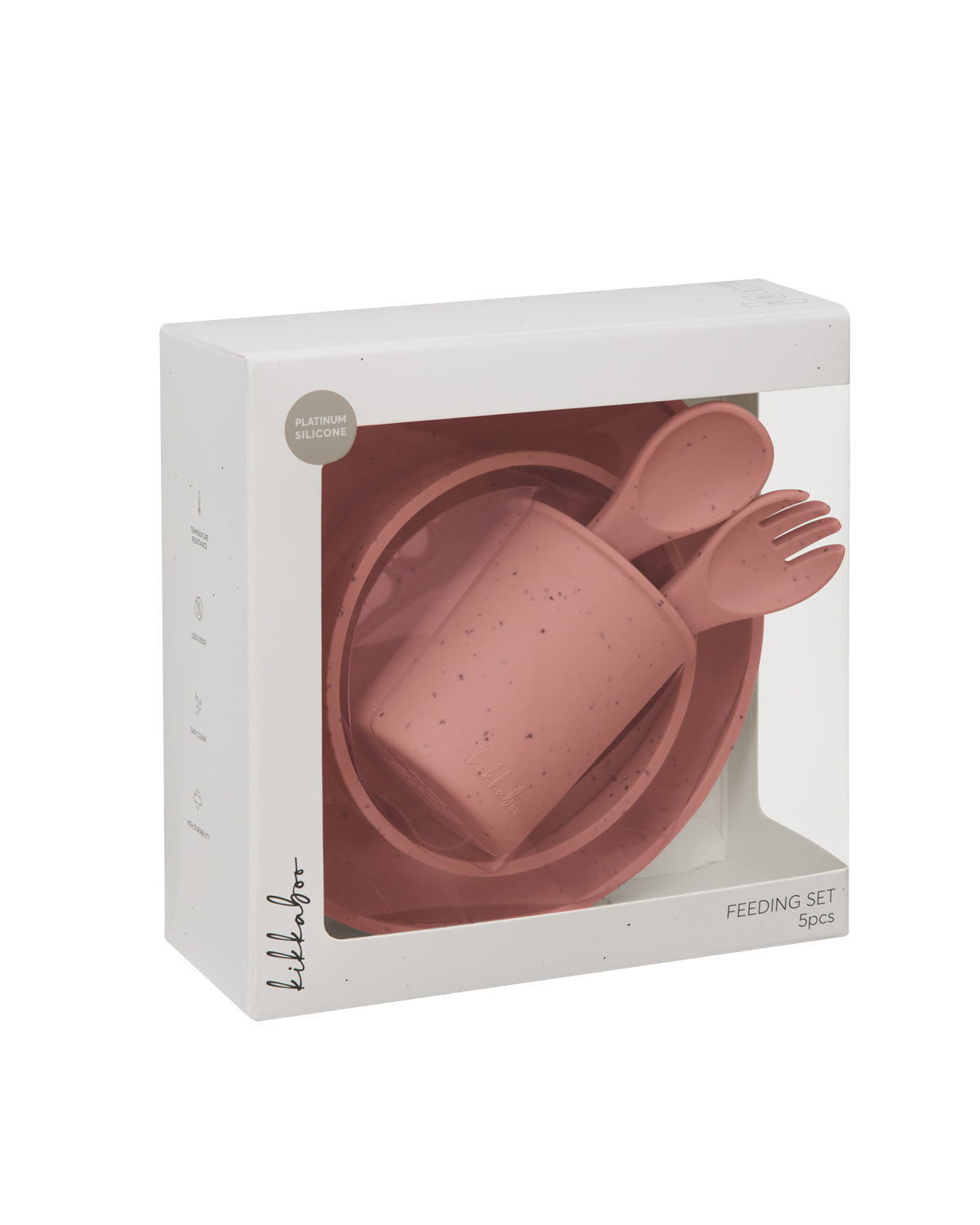 Сет за хранене 5 части Platinum Silicone Blush by Kikkaboo