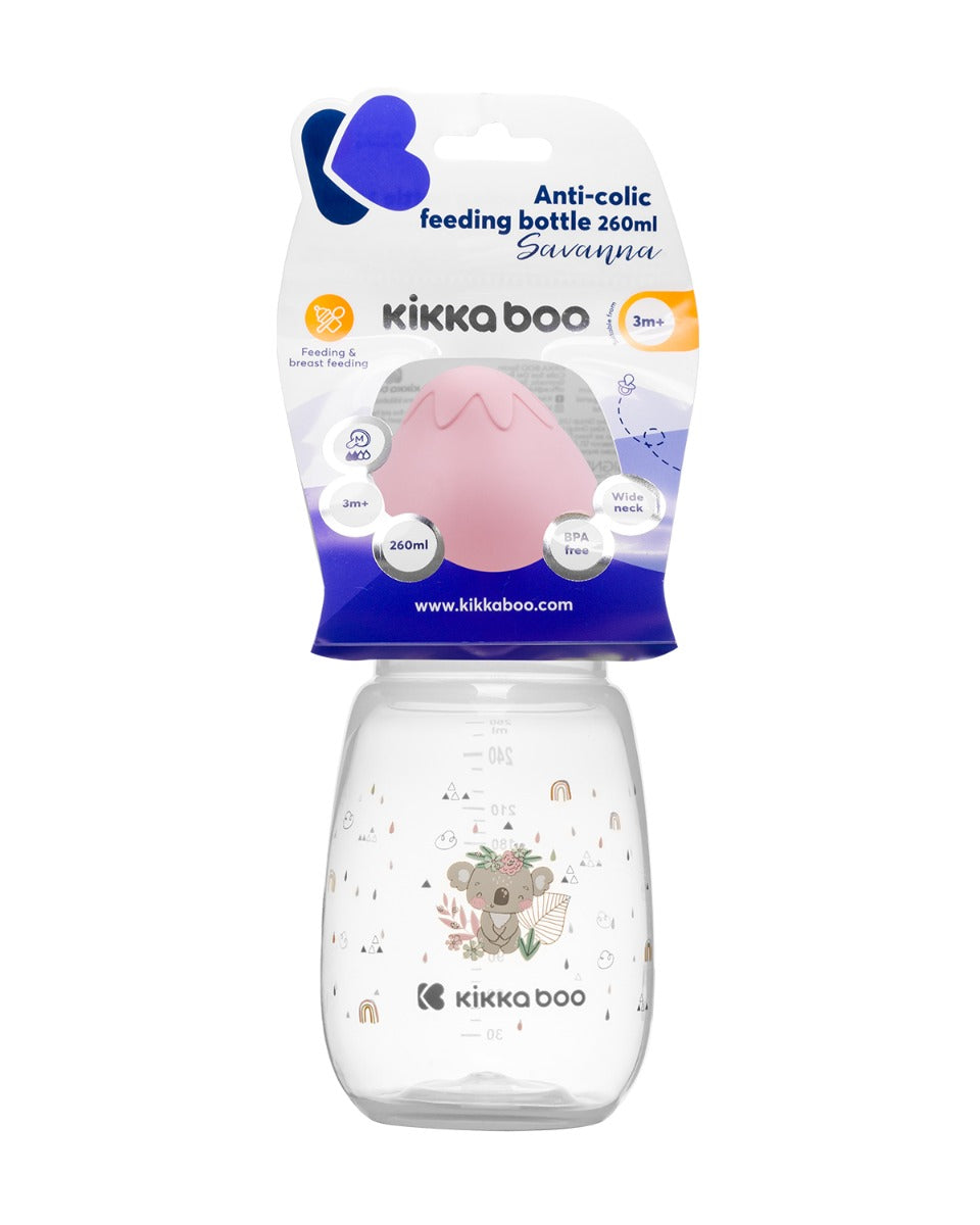 Шише РР 260мл Savanna Pink by Kikkaboo