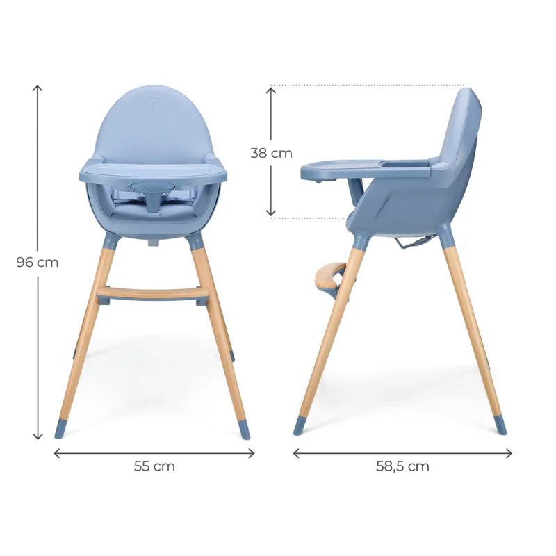 Kinderkraft FINI 2 столче за хранене NORDIC BREEZE by KinderKraft