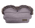 Ръкавица за количка Fur Melange Grey by Kikkaboo