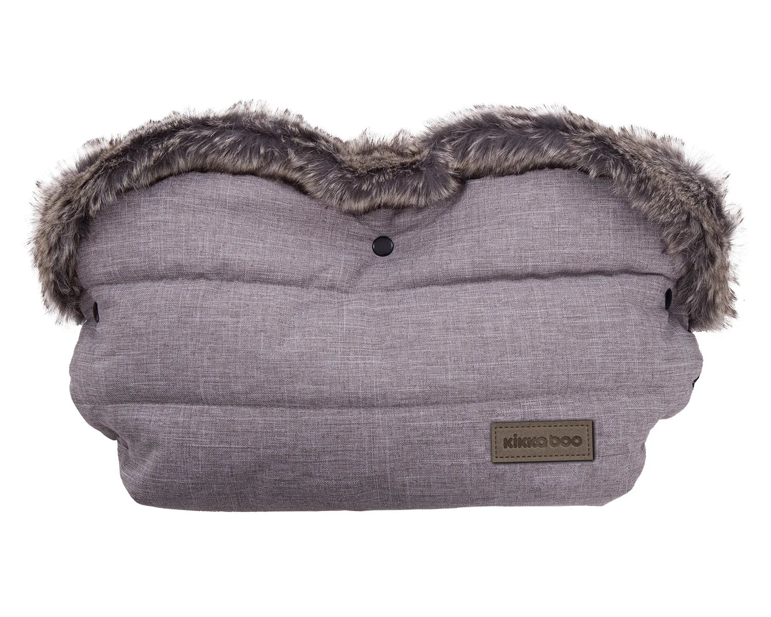 Ръкавица за количка Fur Melange Grey by Kikkaboo