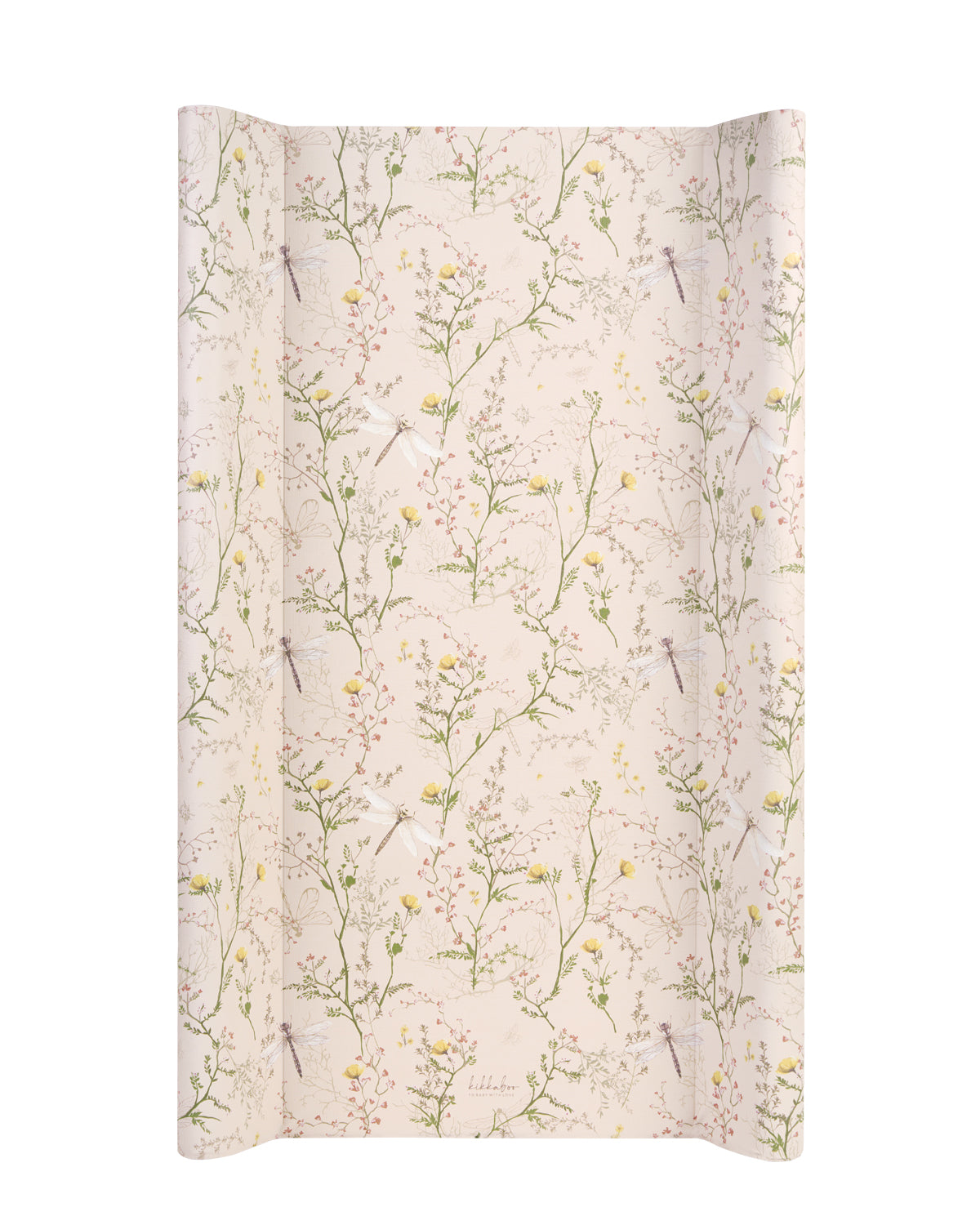 Твърда PVC подложка за повиване 50х80см Secret Garden Beige by Kikkaboo