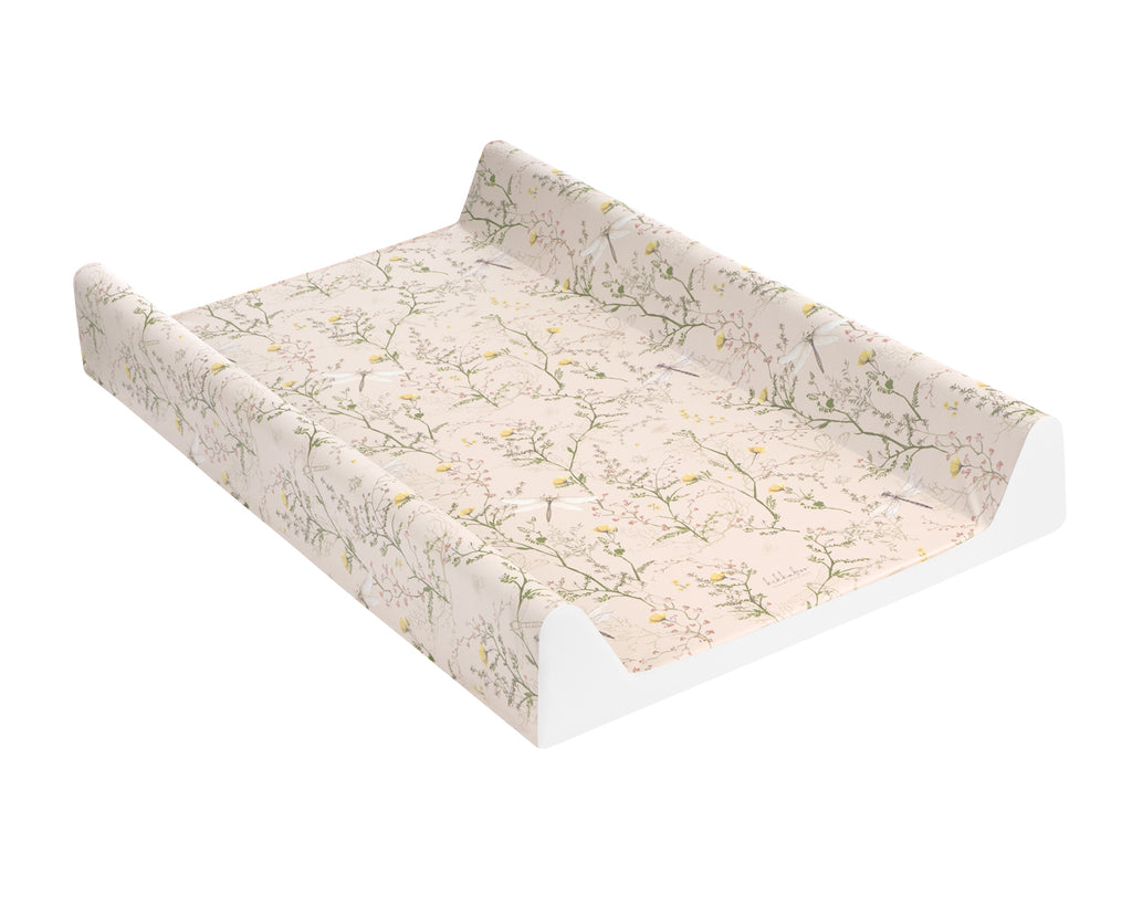 Твърда PVC подложка за повиване 50х70см Secret Garden Beige by Kikkaboo