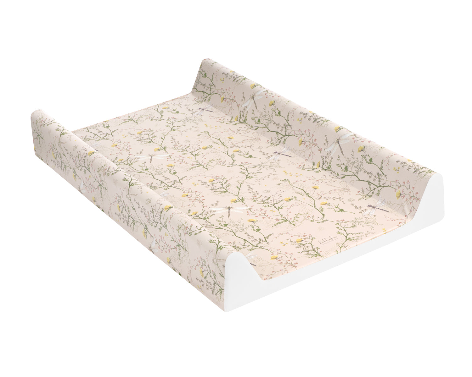 Твърда PVC подложка за повиване 50х80см Secret Garden Beige by Kikkaboo