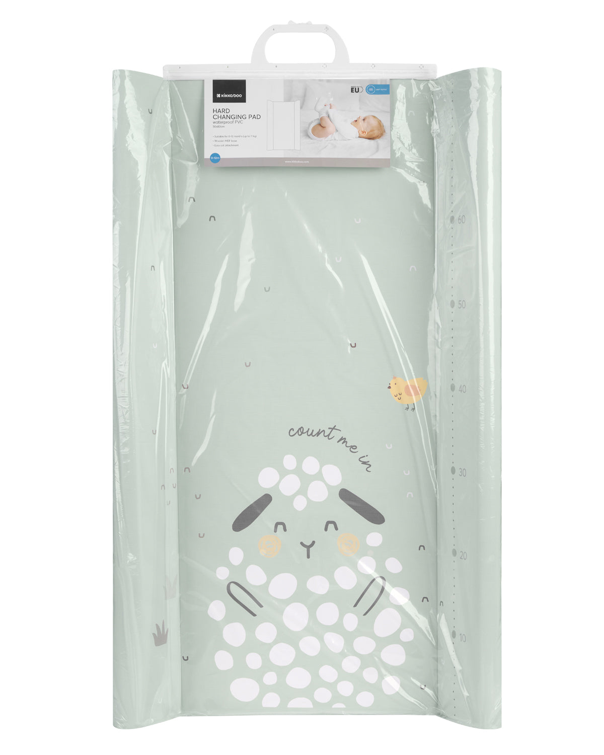 Твърда PVC подложка за повиване 50х80см Sleepy Sheep by Kikkaboo