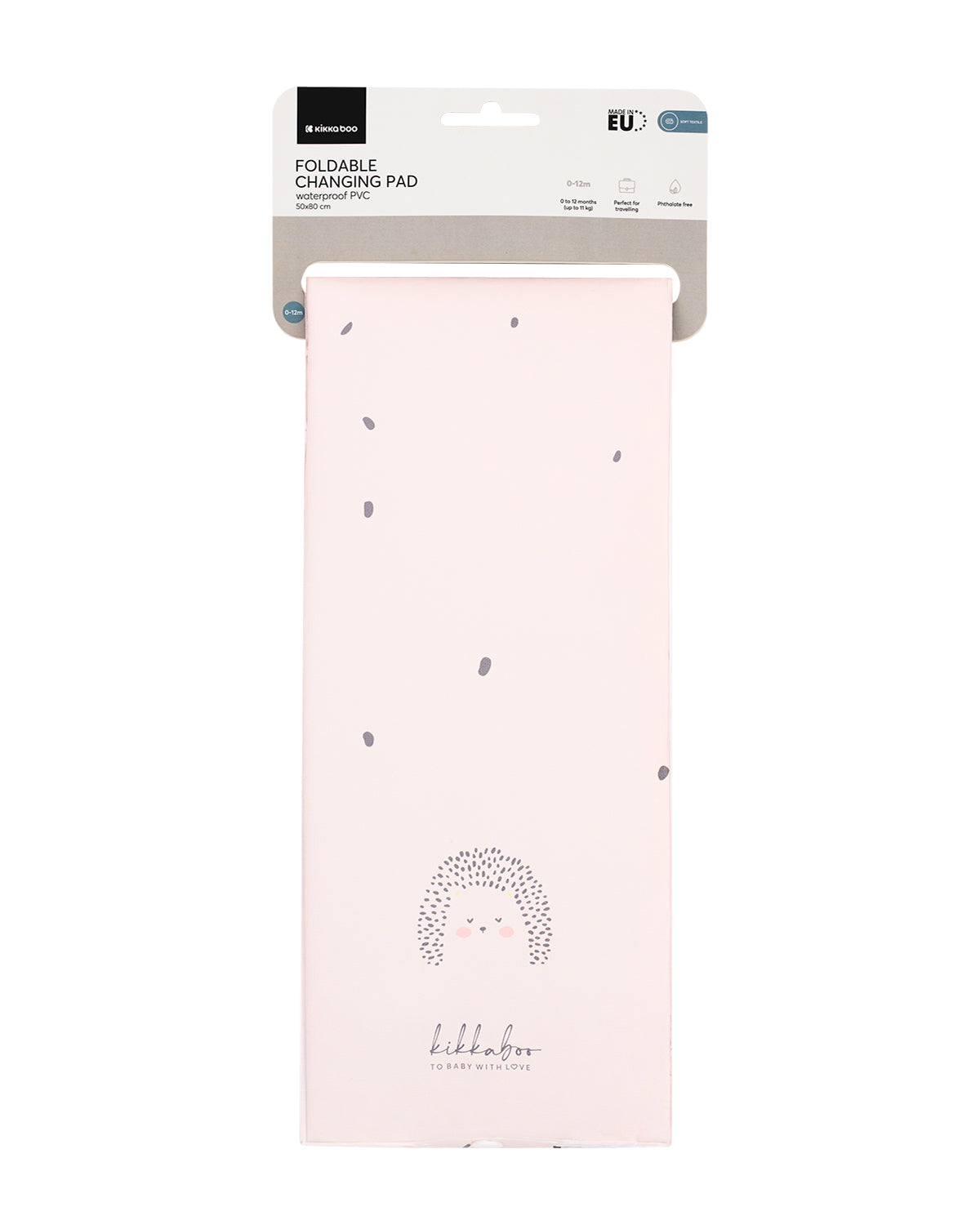 Сгъваема PVC подложка за повиване 50х80см Hedge-hugs by Kikkaboo