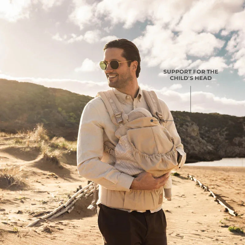 Kinderkraft HUGGY ергономична раница BIZUU dune whisper by KinderKraft