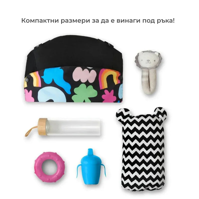 Kinderkraft HUGGY ергономична раница HAPPY SHAPES by KinderKraft