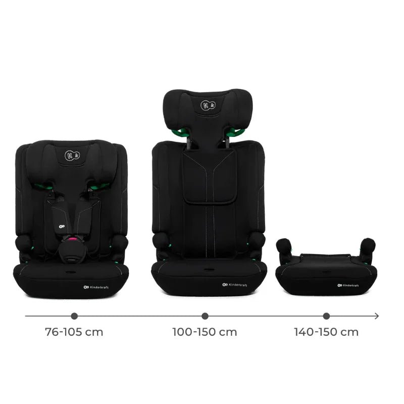 Kinderkraft I-COMFY i-Size столче за кола BLACK by KinderKraft