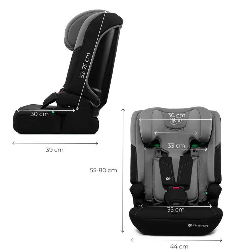 Kinderkraft I-COMFY i-Size столче за кола DARK GREY by KinderKraft
