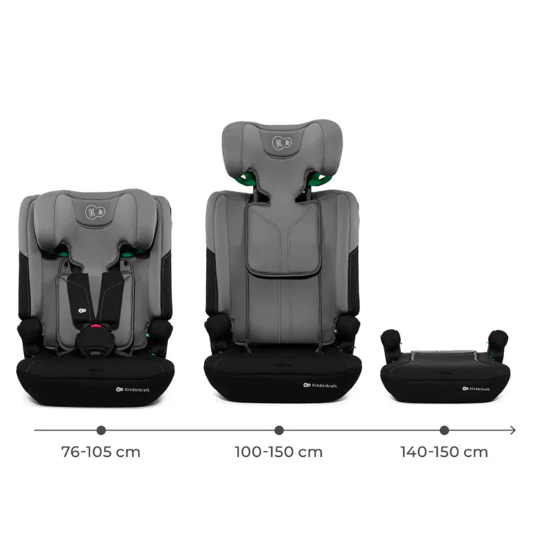 Kinderkraft I-COMFY i-Size столче за кола DARK GREY by KinderKraft