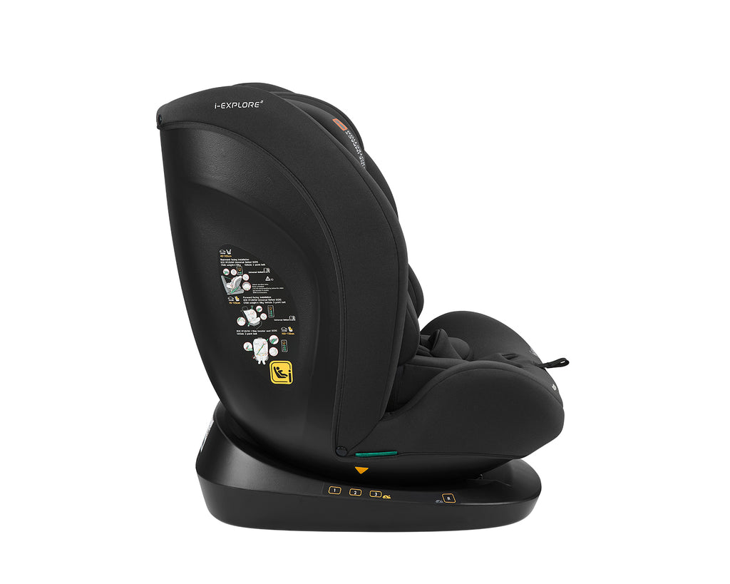 Стол за кола 40-150 см i-Explore 2 i-SIZE Black by Kikkaboo