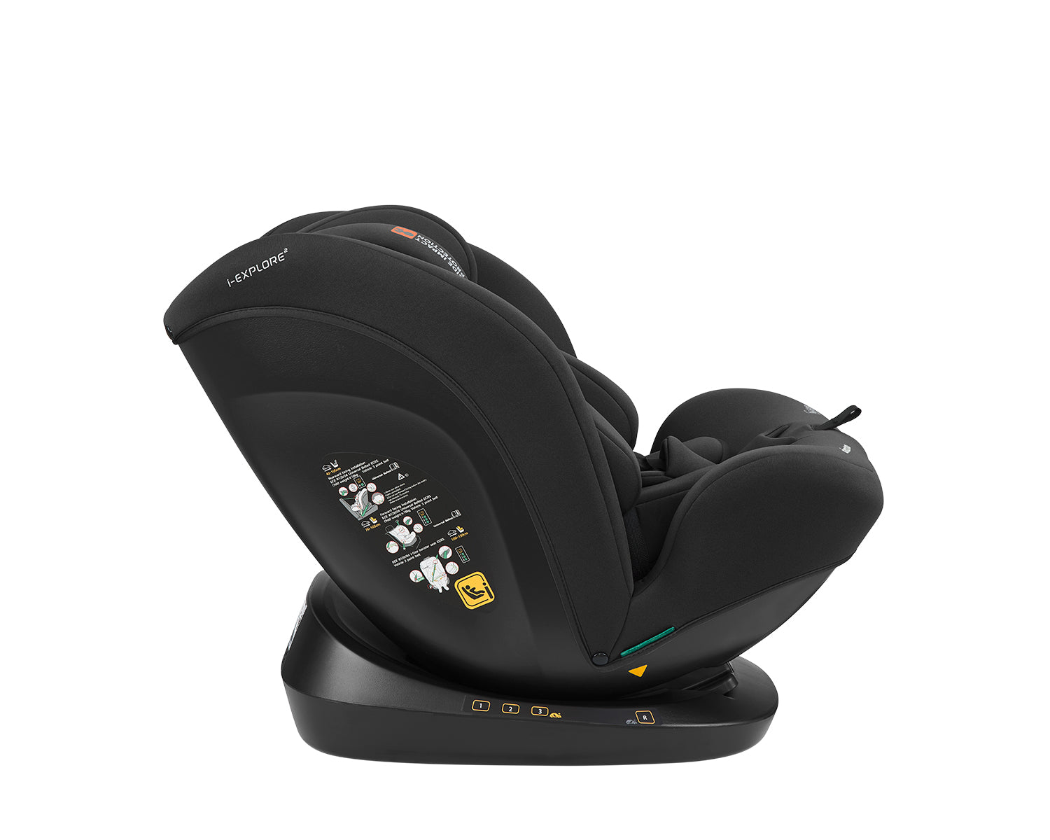 Стол за кола 40-150 см i-Explore 2 i-SIZE Black by Kikkaboo