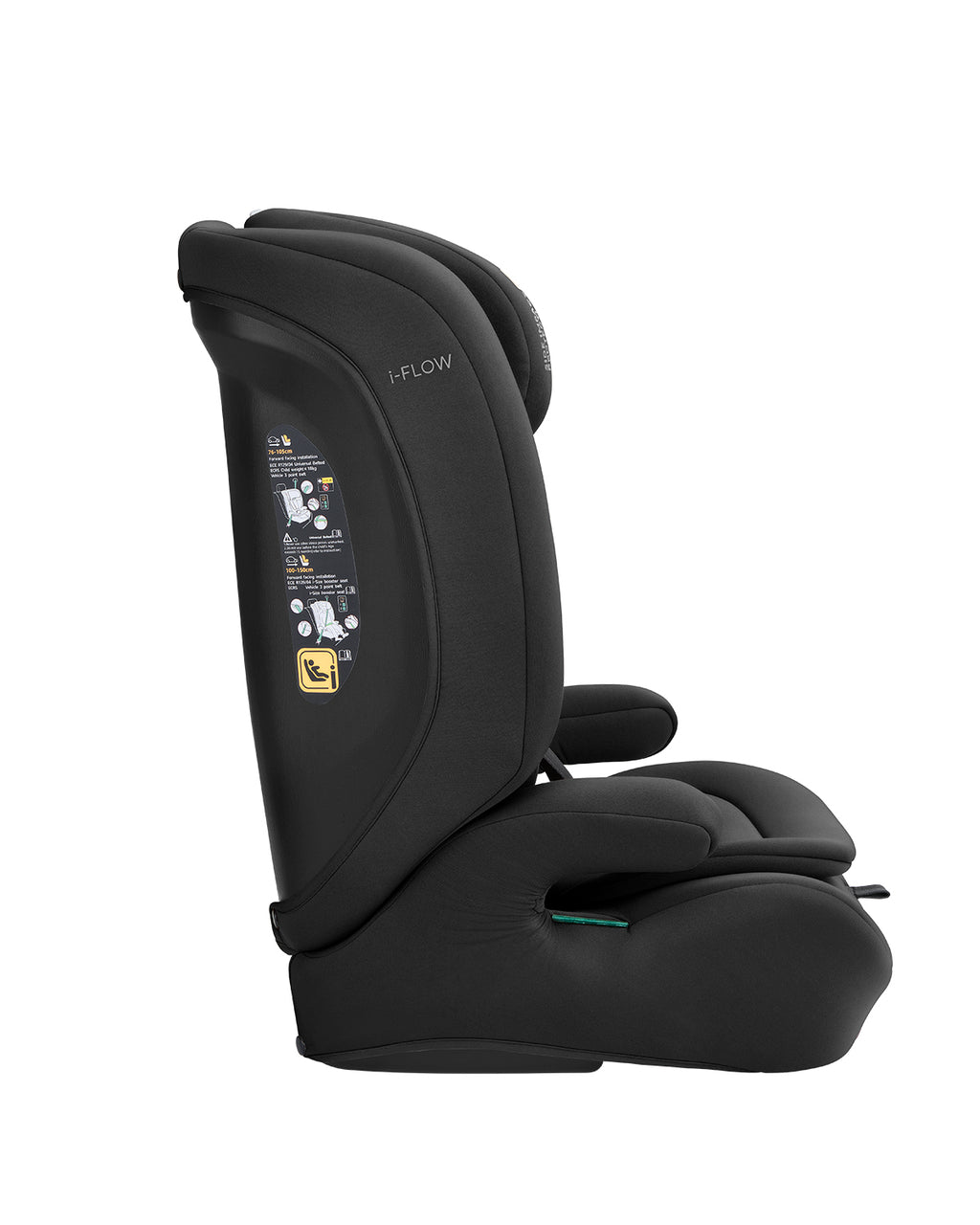 Стол за кола 76-150 см i-Flow i-SIZE Black by Kikkaboo
