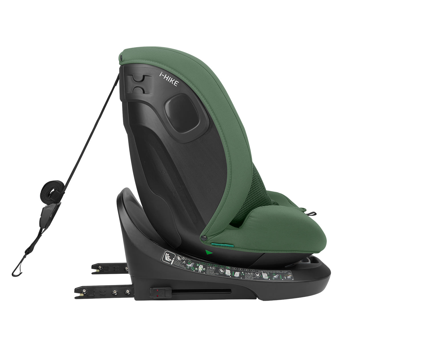Стол за кола 40-150 см i-Hike i-SIZE Army Green 2025 by Kikkaboo