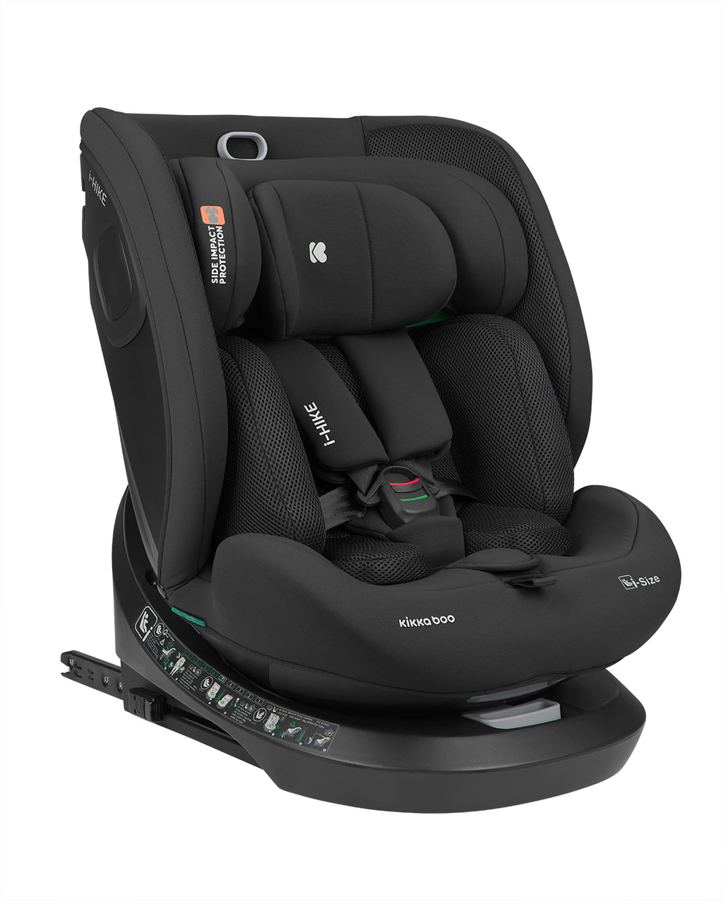 Стол за кола 40-150 см i-Hike i-SIZE Black 2025 by Kikkaboo