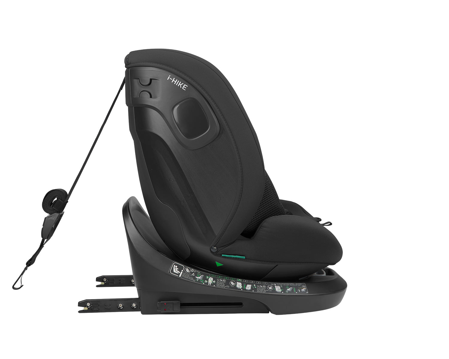 Стол за кола 40-150 см i-Hike i-SIZE Black 2025 by Kikkaboo