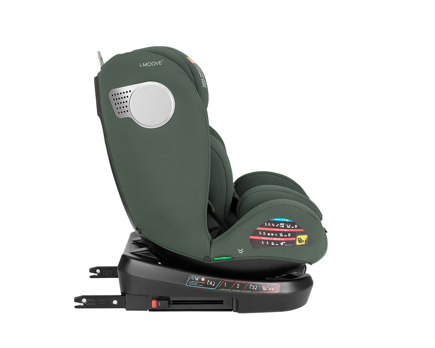 Стол за кола 40-150 см i-Moove 2 i-SIZE Army Green by Kikkaboo