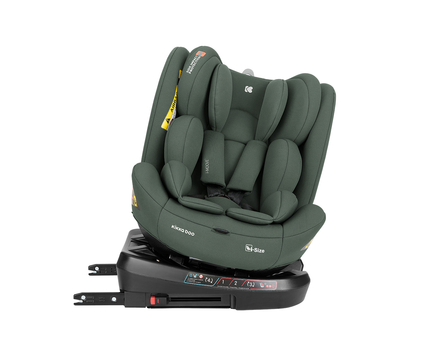 Стол за кола 40-150 см i-Moove 2 i-SIZE Army Green by Kikkaboo